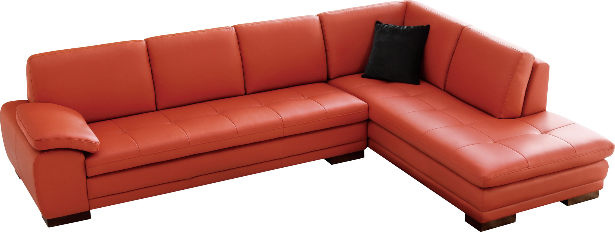 Jerald Leather Sectional & Reviews AllModern